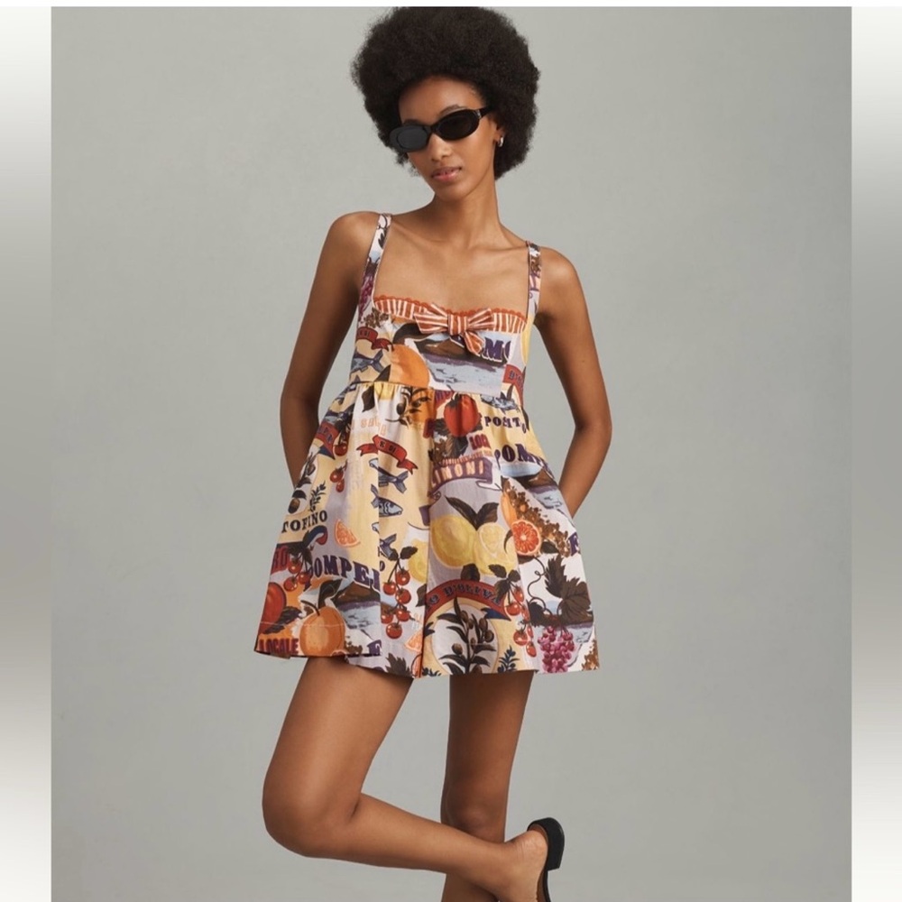 Anthropologie Maeve Layered Bustier Romper